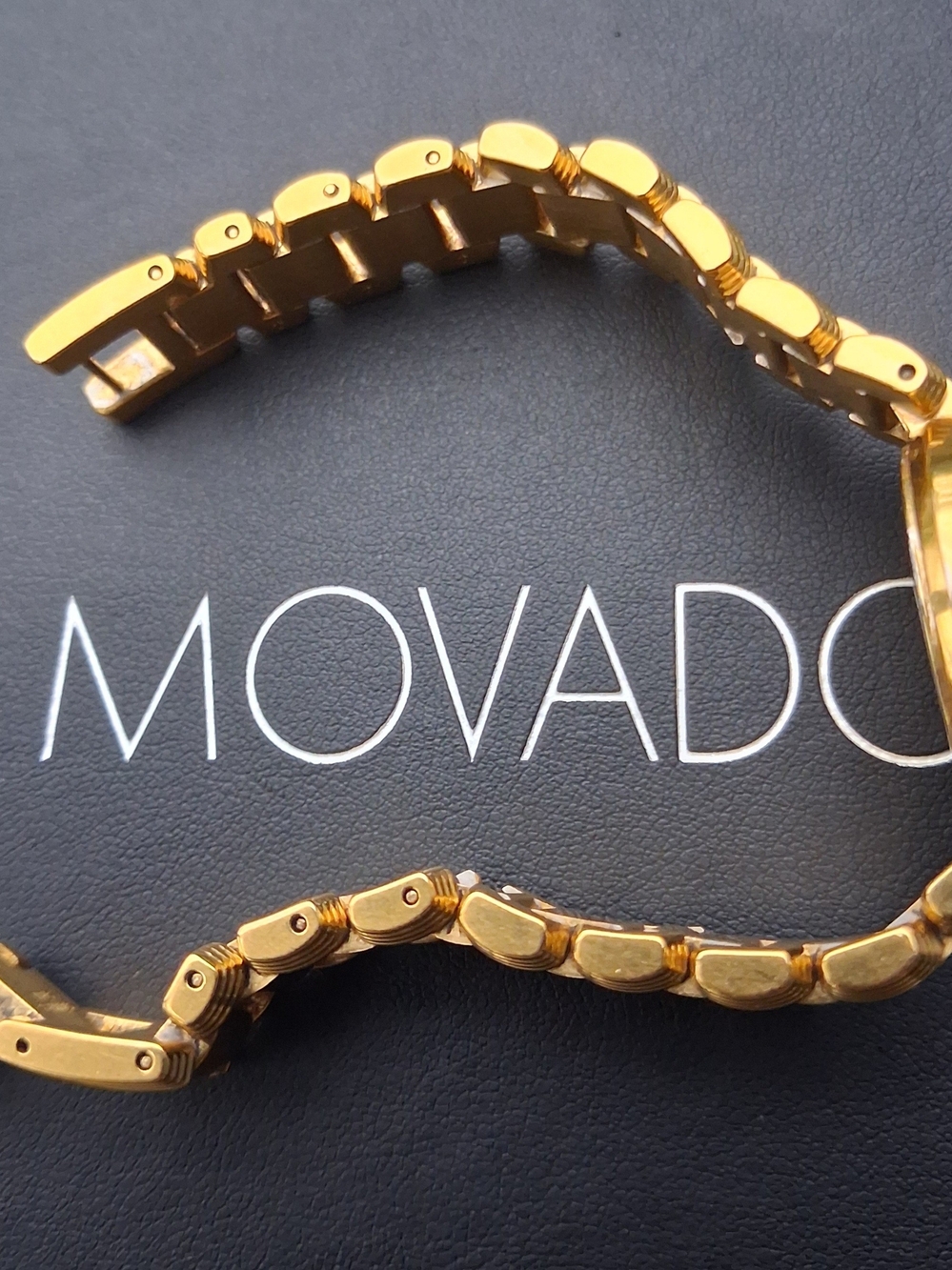 Movado Gold-Tone Bracelet Watch DIAMONDS $1995 - Picture 9 of 15
